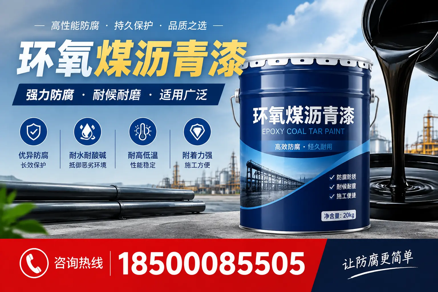环氧煤沥青漆在不同气候条件下的表现分析,昆明适用性